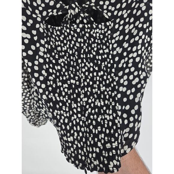 Reformation Bacio Top in Pearls Squared Neck Blouse Women's 4 - Picture 12 of 12